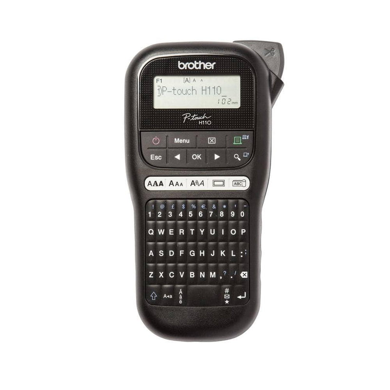 Brother PT-H110 Monochrom Beschriftungsgerät (für 3,5 bis 12 mm breite TZe-Schriftbänder, bis zu 20 mm/Sek. Druckgeschwindigkeit)