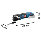 Bosch Professional 18V System Akku Multi Cutter GOP 18V-28 (Oszillationswinkel: 1,4°, ohne Akku/ Ladegerät)