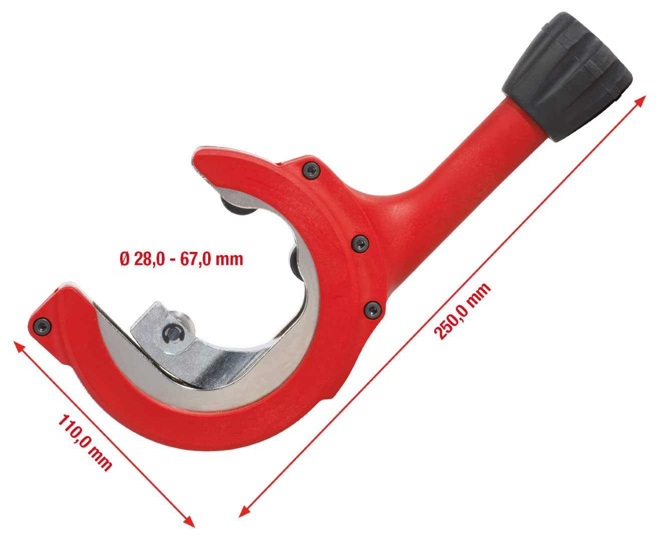 KS Tools 104.5050 Ratschen-Rohrabschneider, 28-67mm