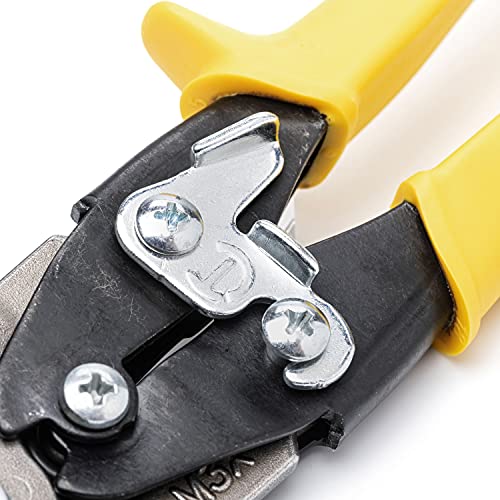 Wiss M3R 248mm MetalMaster Blechschere mit Hebelübersetzung, Links, gelb