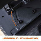 Evolution R355CPS Kappsäge Kapp-Zug-Gehrungssäge 2200 W | inkl. Ø 355 mm HM-Sägeblatt Multi-Material-Schneiden Holz, Aluminium, Stahl, Kunststoff | Schnittleistung von 120 x 120 mm | 0-45˚ Gehrung
