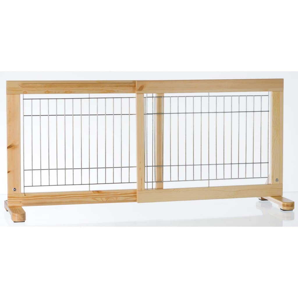 TRIXIE stufenlos verstellbaresTürgitter "Absperrgitter, Holz, 65–108 × 50 cm, braun"- 3944