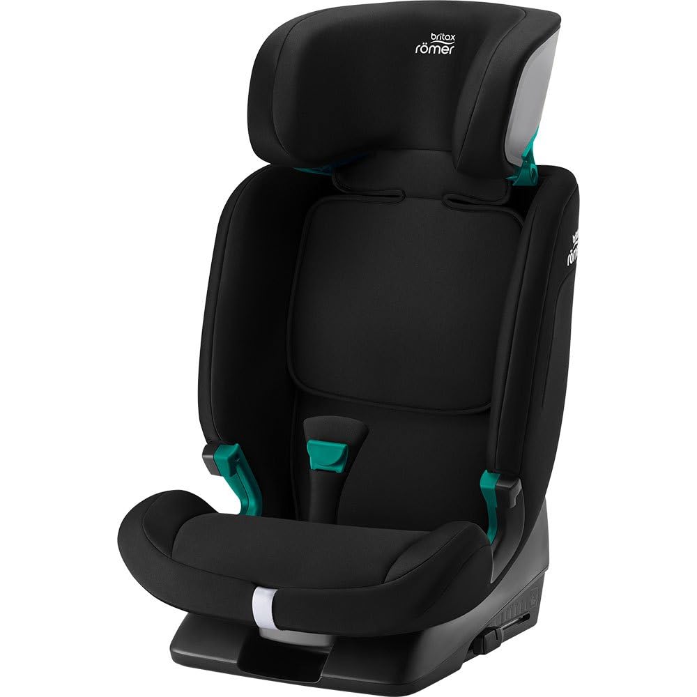BRITAX RÖMER Kindersitz EVOLVAFIX, mit ISOFIX, für Kinder von 76-150 cm (i-Size), 15 Monate - 12 Jahre, Space Black