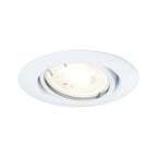 Paulmann 93400 Einbauleuchte Base rund schwenkbar max. 10x10W Einbaustrahler ohne Leuchtmittel Weiß Einbaulampe Metall Deckenspot GU10