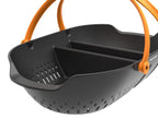 Fiskars Erntekorb, Zum Sammeln, Transportieren und Reinigen von Ernte und Erntewerkzeugen, Kunststoff, Schwarz/Orange, Plus, 1062831