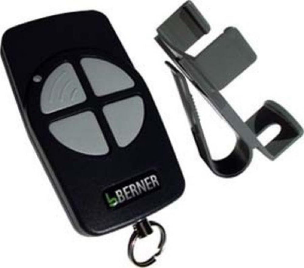 Berner Midi Handsender BHS140 (Frequenz 868 MHz, Zubehör für Torantriebe, 4 Kanal, inkl. Ringöse, mit roter LED) 2901884