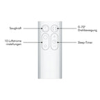 Dyson Coolᵀᴹ Turmventilator AM07 Air Multiplier™ Turmventilator, Leistungsstarker, bladeless Ventilator mit Air Multiplier™ Technologie (Weiß/Silber)