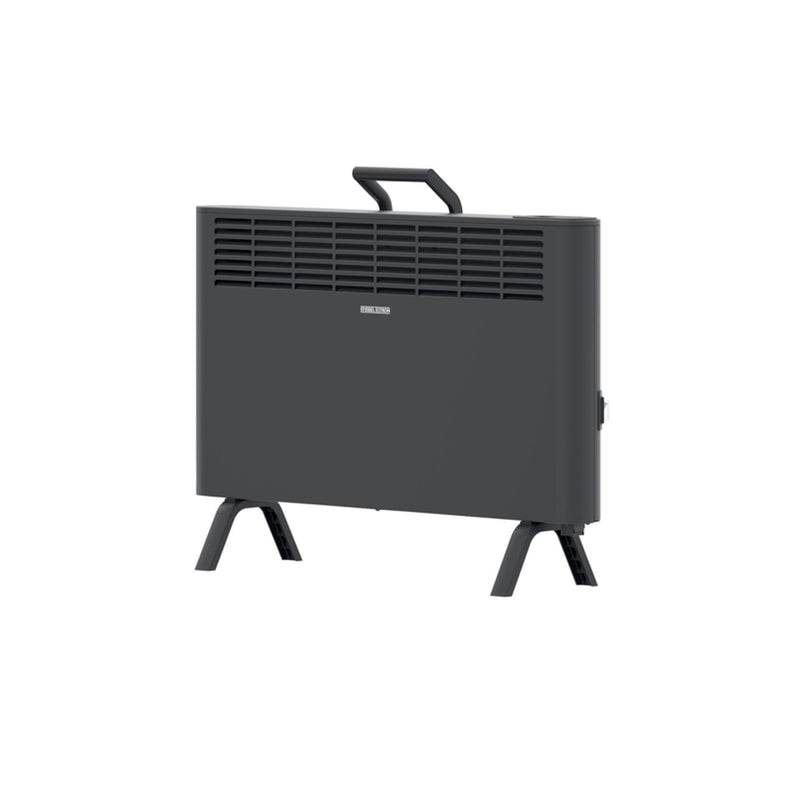 STIEBEL ELTRON neue Elektroheizung engergiesparend, Standgerät CNS-B 2000 Plus LCD move, 2 kW für ca. 25 m², TÜV geprüft, LC-Display, Wochentimer, Schwarz, 207068