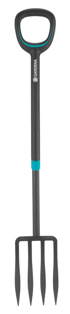 Gardena ErgoLine Spatengabel: Grabegabel zum Umgraben und Auflockern, gehärteter Qualitätsstahl mit Beschichtung, ergonomischer D-Griff (17013-20)