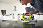 RYOBI 18 V ONE+ Akku-Stichsäge R18JS-0 (max. Schnitttiefe Holz: 101mm, Hublänge 25mm, stufenlose Hubzahlregulierung, werkzeugloser Sägeblattwechsel, inkl. Stichsägeblatt, ohne Akku & Ladegerät)