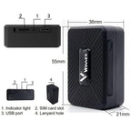 Mini Tracker GPS Tracker Ohne ABO Echtzeit GPS Tracker Kinder Auto LKW Fahrrad Senioren Motorräder Koffer Fahrzeug GPS Locator Magnetische GSM Tracking 1500mah mit EU Weltweiter Abdeckung