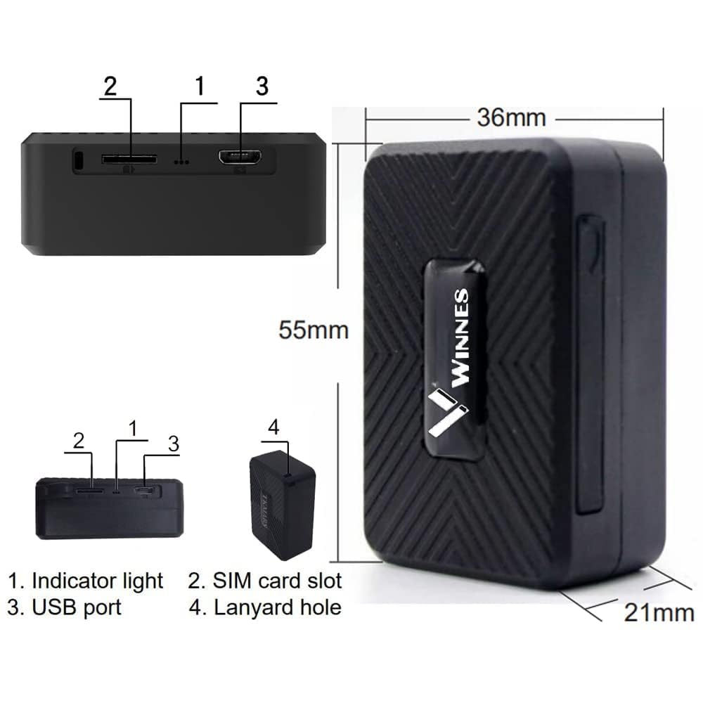 Mini Tracker GPS Tracker Ohne ABO Echtzeit GPS Tracker Kinder Auto LKW Fahrrad Senioren Motorräder Koffer Fahrzeug GPS Locator Magnetische GSM Tracking 1500mah mit EU Weltweiter Abdeckung