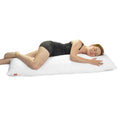 sleepling Seitenschläferkissen 40 x 145 cm, Body Pillow, langes Kissen mit Bezug aus 100 % Softer Mikrofaser, Schlafkissen Seitenschläfer, Füllmengengarantie, 60 Grad waschbar, Ökotex