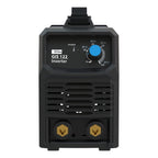 Güde Inverter Schweißgerät GIS 122 (230 V, 16,7 W Leerlaufleistung, 3.6 kVA max. Netzleistung, 10-120 A Regelbereich Schweißstrom, inkl. Elektrodenhalter, Masseklemme, Schlackenhammer & Schweißschild)