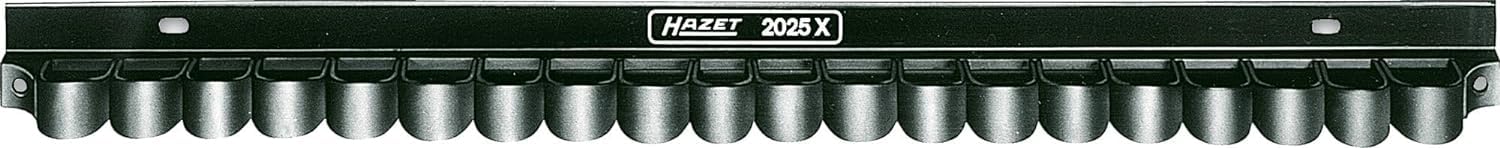 HAZET Werkzeug-Halter 2025X I flexible und langlebige Klemmlaschen aus Öl- und kältebeständigem Kunststoff I Universal-Klemmleiste mit 20 Klemmlaschen zum variablen Anschrauben