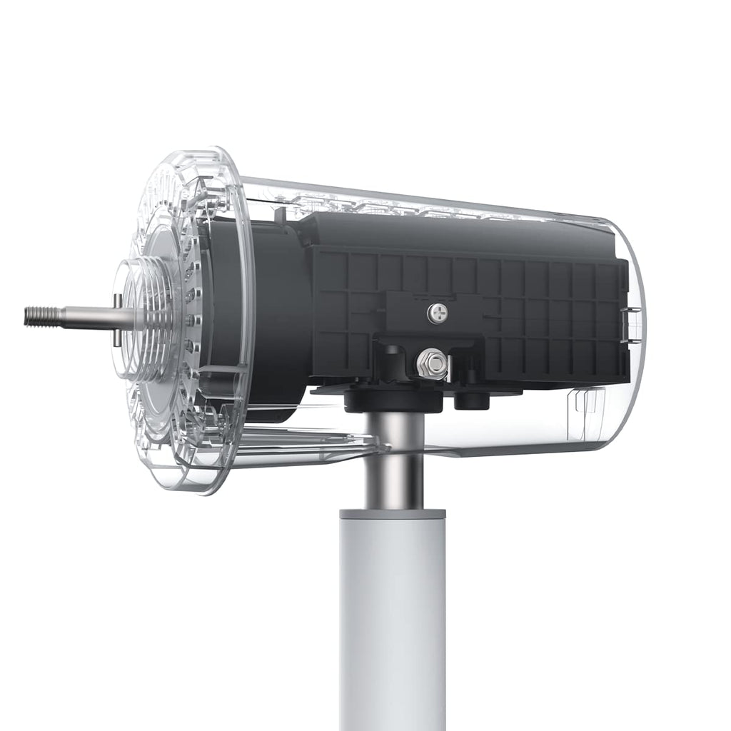 XIAOMI Mi Smart Standing Fan 2 Tisch- Standventilator mit optionaler iOS/Android Mi Home Appanbindung (15 W sparsamer BLDC Motor, 58 dB, 4 Geschwindigkeitsstufen, Google Assistant kompatibel) Weiß