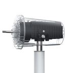 XIAOMI Mi Smart Standing Fan 2 Tisch- Standventilator mit optionaler iOS/Android Mi Home Appanbindung (15 W sparsamer BLDC Motor, 58 dB, 4 Geschwindigkeitsstufen, Google Assistant kompatibel) Weiß