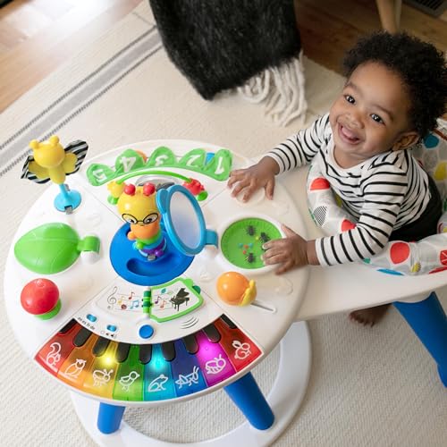 Baby Einstein, Around We Grow 4-in-1 Spieltisch & Lauflernhilfe mit Lichtern & Musik, Lauflernwagen mit Spielstation,15 Aktivität Spielzeug, 360° drehender Sitz, höhenverstellbar, Kinder ab 6 Monaten