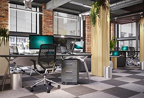 Durable Papierkorb Metall rund 15 Liter, silber, 330123