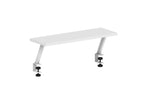 Mars Gaming MGDS, Monitor-Erhöhung, Erhöht den Monitor um 17cm, Ergonomischer Tischständer aus Stahl, Carbonfaserplatte 60x20cm, Bildschirmhalterung für Schreibtische mit 10 bis 33mm Dicke, Weiß