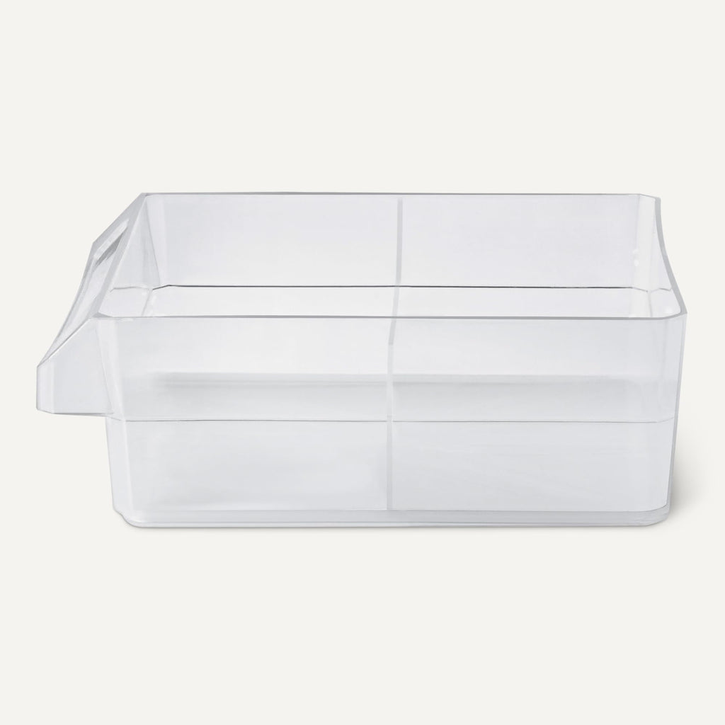 Amazon Basics Schubladenbox, 24-Fächer Kleinteilemagazin aus Kunststoff mit Trennwänden für Büro/Werkzeug/Basteln, Wandmontage, 16 x 54,1 x 40,1 cm, Schwarz