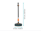 Gardena Cleansystem Wasch-Set mit 90 cm Stiel S und Stielbürste Soft: Praktisches Reinigungsset, ideal zur effektiven Nassreinigung von größeren, empfindlichen Flächen, Reinigungstabs (18826-20)