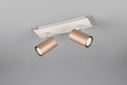 Trio Leuchten Spotbalken Marley 802400265, Metall Coffee/Warm Grey, exkl. 2x GU10