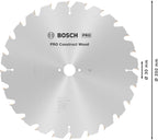 Bosch Professional Kreissägeblatt Construct Wood (Holz, 350 x 30 x 3,5 mm, 24 Zähne, Zubehör Kreissäge), 2608640692, Ø 350 mm