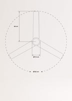 CREATE / WINDMINIMAL/Deckenventilator Weiß mit Beleuchtung und Fernbedienung/Leise, Timer, DC-Motor, 40W, Ø132 cm, 6 Geschwindigkeiten, Sommer-Winterbetrieb