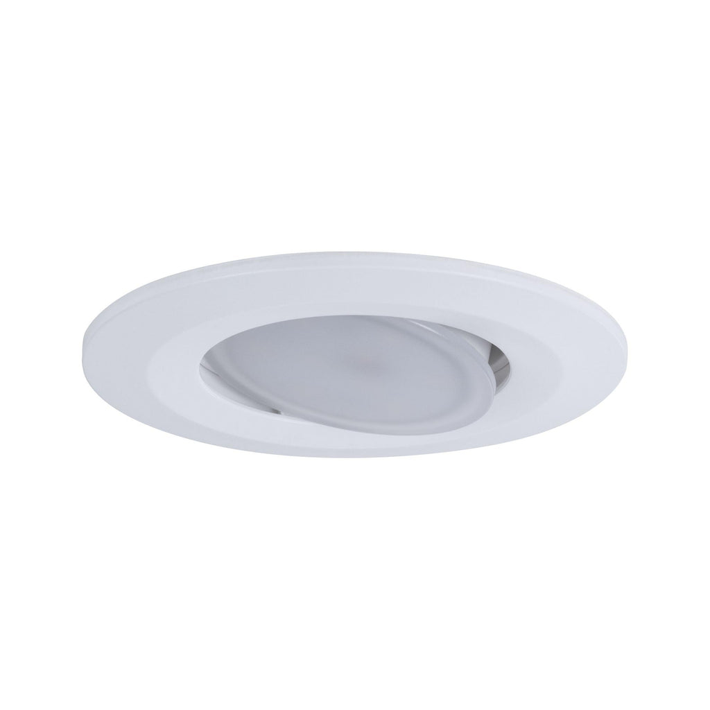Paulmann 99931 LED Einbauleuchte Calla rund 3er Set incl 3x5.2 W IP65 dimmbar Einbaustrahler Weiß matt Schranklicht Kunststoff Einbaulampe 4000K