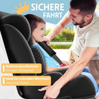 KIDIZ® Autokindersitz Triangle Premium Kindersitz mit Isofix Kinderautositz | Autositz Sitzschale | 9 kg - 36 kg 1-12 Jahre | Gruppe 1/2/3 | universal | zugelassen nach ECE R129/03