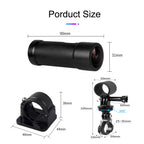 VSYSTO HD 1080P Motorrad Fahrrad Helm Kameras, Outdoor Portable WiFi Front und Rear Kamera Nachtsicht wasserdichte Action Cam DVR, Loop Recording, G-Sensor (Black-D5M)