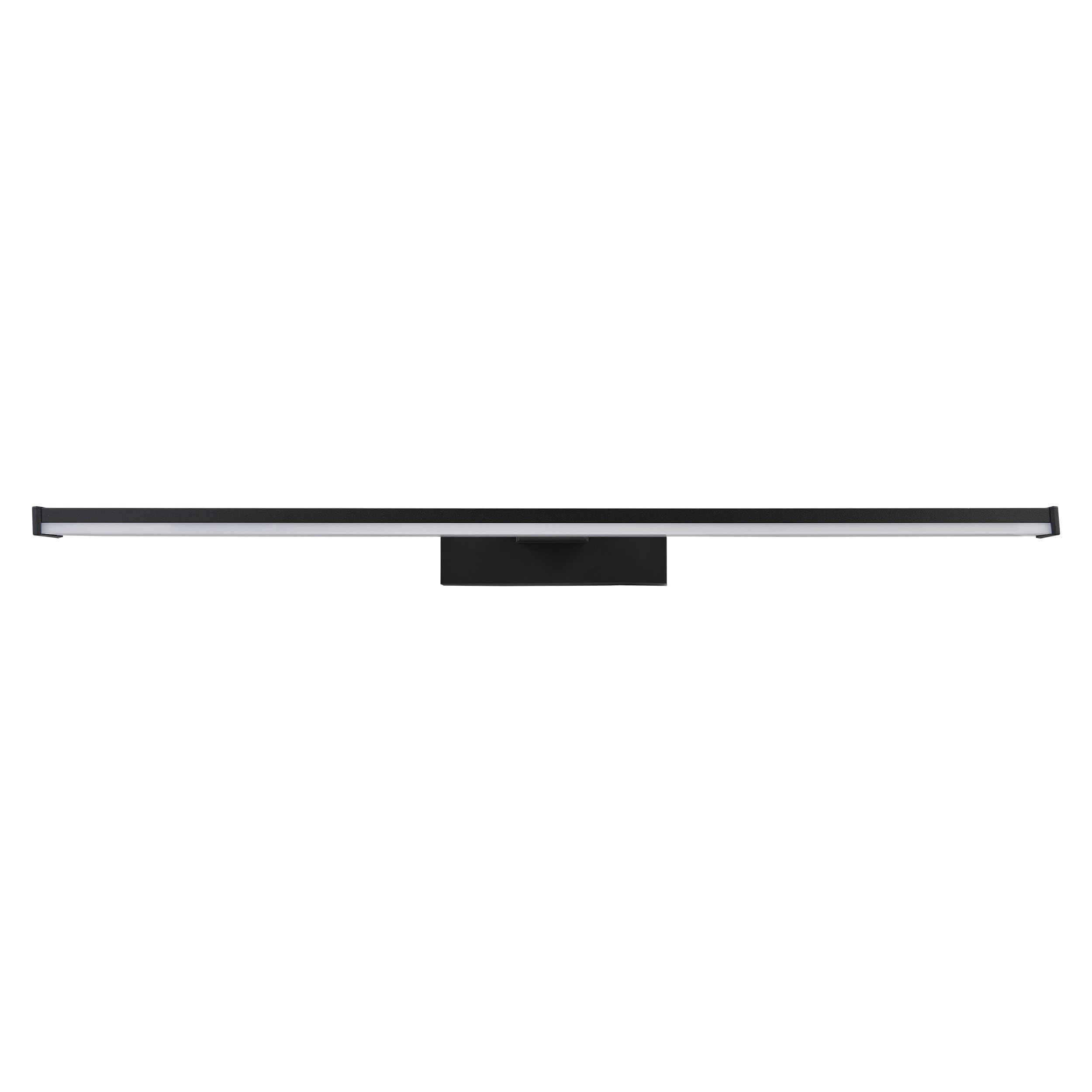 EGLO LED Wandlampe Pandella 1, 1 flammige Wandleuchte, Spiegelleuchte aus Aluminium und Kunststoff, Badezimmer Lampe in Schwarz, Weiß, Feuchtraumleuchte, IP 44, neutralweiß, L 60 cm