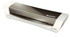 Leitz A4 Laminiergerät, Für 80 bis 125 mic Laminierfolien, inkl. Laminierhüllen Starterkit, Ideal für den Einsatz im Home Office, kleinen Büros & Schule, Grau, iLAM, 73680089