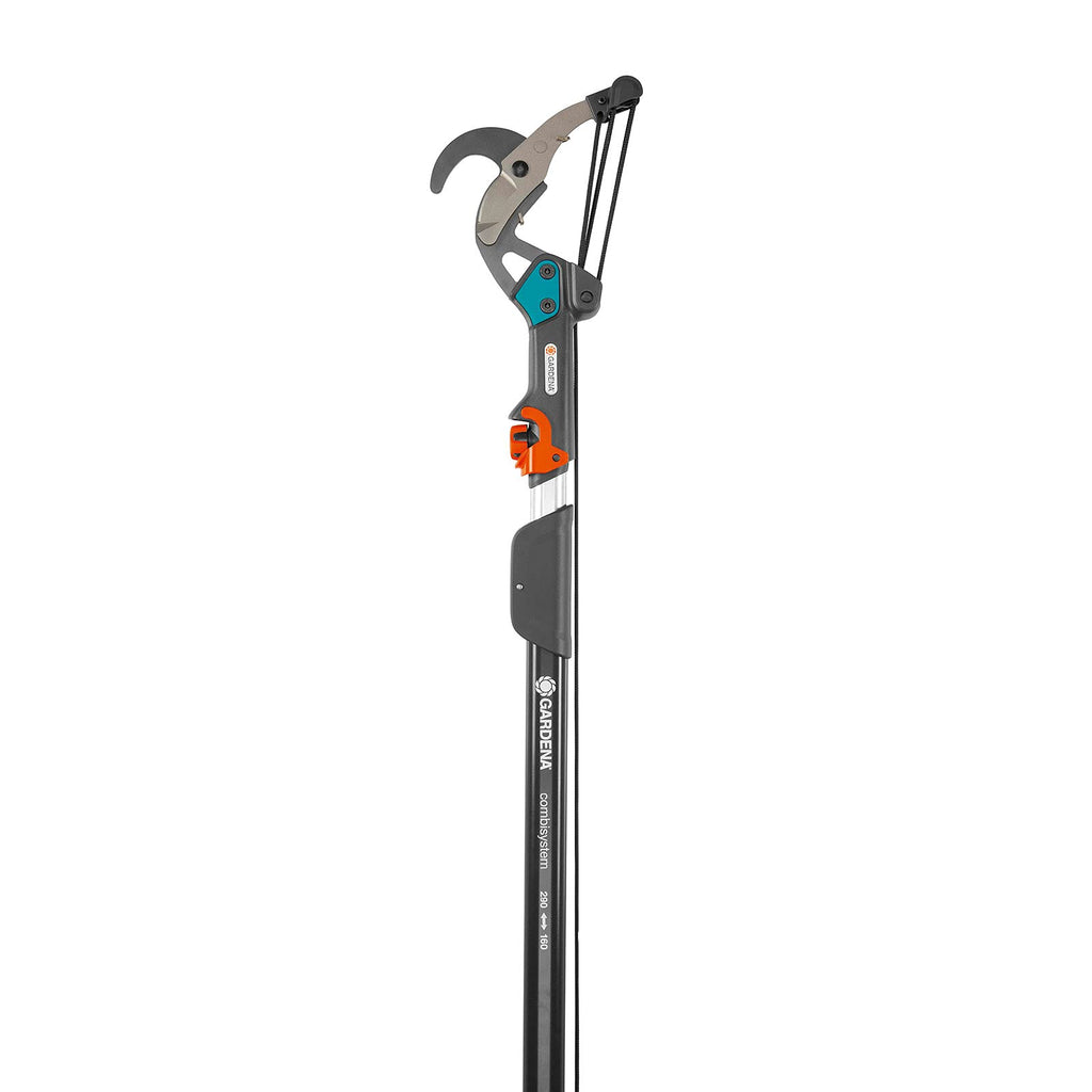 Gardena combisystem-Bypass-Baumschere: Astschere mit 5-fach Rollenübersetzung für kraftsparendes Schneiden von Ästen bis 35 mm Durchmesser mit 4,7 m reißfestem Zugseil und D-Griff (298-20)
