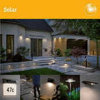 Paulmann 79846 LED Solar Hausnummer 5 IP44 Warmweiß Akku wechselbar incl. 1x0,2 Watt Solarleuchte Schwarz Solarlampe Kunststoff Solarlicht 3000 K