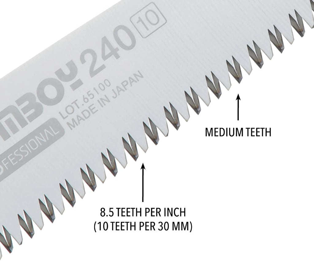 Seidig Professional Series Gomboy 240 Handsäge Landschaftsbau klappbar, mittel Zähne 121–24