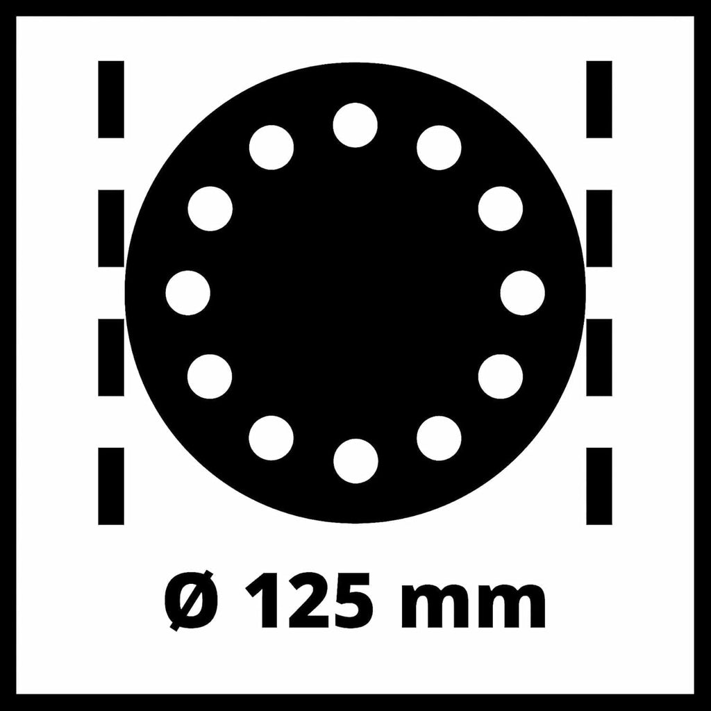 Einhell Exzenterschleifer TC-RS 425 E (425 W, Schleifteller Ø 125 mm, max. Schwingzahl 26.000 min-1, Schwingkreis 2,5 mm, inkl. Schleifpapier je 1x P60, P80, P120)