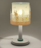 Dalber Kinder Tischlampe Nachttischlampe kinderzimmer Loving Deer Reh Tiere Rosa, 61271, E14