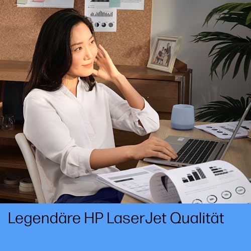 HP LaserJet Tank MFP 1604w Multifunktions-Laserdrucker (Drucker, Scanner, Kopierer) mit Dual-Band-Wi-Fi, BTLE, inklusive Original Toner für bis zu 5000 Seiten, 22 Seiten/Min, 600x600 DPI, weiß