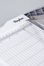 Rayher 29209000 Hebel-Schneidemaschine A5, 28 x 19,5 cm, Schnittlänge ca.21,6 cm, Papierschneidemaschine, Weiß