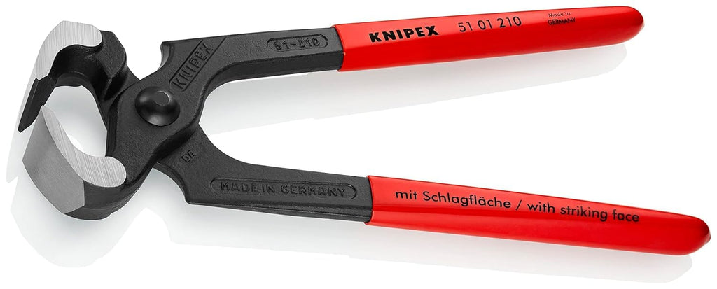 KNIPEX Hammerzange auf SB-Karte mit Kunststoff überzogen 210 mm, 51 01 210 SB