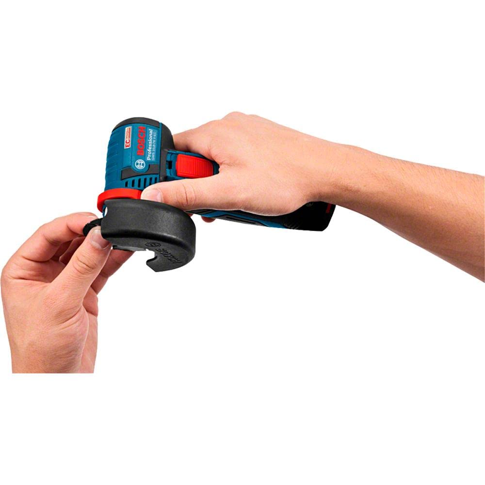 Bosch Professional 12V System Akku Winkelschleifer GWS 12V-76 (inkl. 1x Hartmetall-Trennscheibe, 1x Carbide Multi Wheel, 76 x 10 mm, 2x Inox-Trennscheibe, Schutzhaube, Einlage, ohne Akku/ Ladegerät)