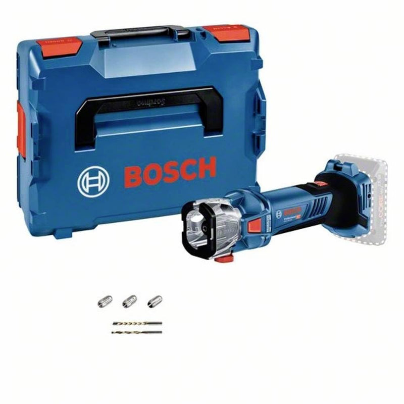 Bosch Professional 18V System Akku Spiralsäge GCU 18V-30 (inkl. 3x Spannzange, 1x Absaugadapter, 1x Spiralnutfräser, 1x Mehrzweckfräser, in L-BOXX, ohne Akku/Ladegerät)