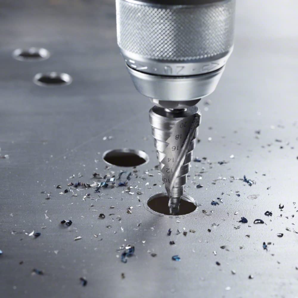 Bosch Professional 3tlg. Stufenbohrer-Set HSS mit 3-Flächen-Schaft