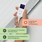 SpeedComfort Heizkörper Ventilator mit Control Sensor - Duo-Set (2X) - Bis zu 22% Energieeinsparung - Heizungsventilator Wärmepumpen-geeignet - Mehrere Geschwindigkeiten - Flüsterleise