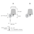 Dalber kinder Wandlampe, Kinderlampe Wandleuchte kinderzimmer Star Light Sterne Weiß 82219B, E27