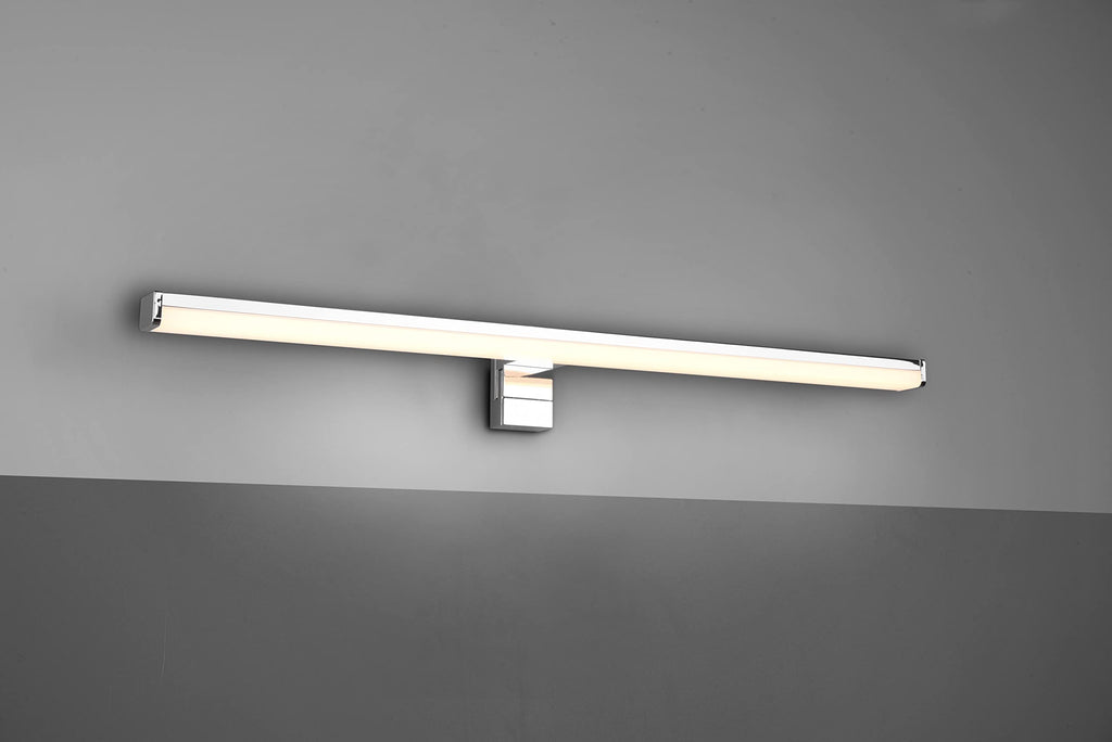 Trio Leuchten LED Bad Wandleuchte Lino 284116006, Kunststoff Chrom, inklusiv 11.5 Watt LED