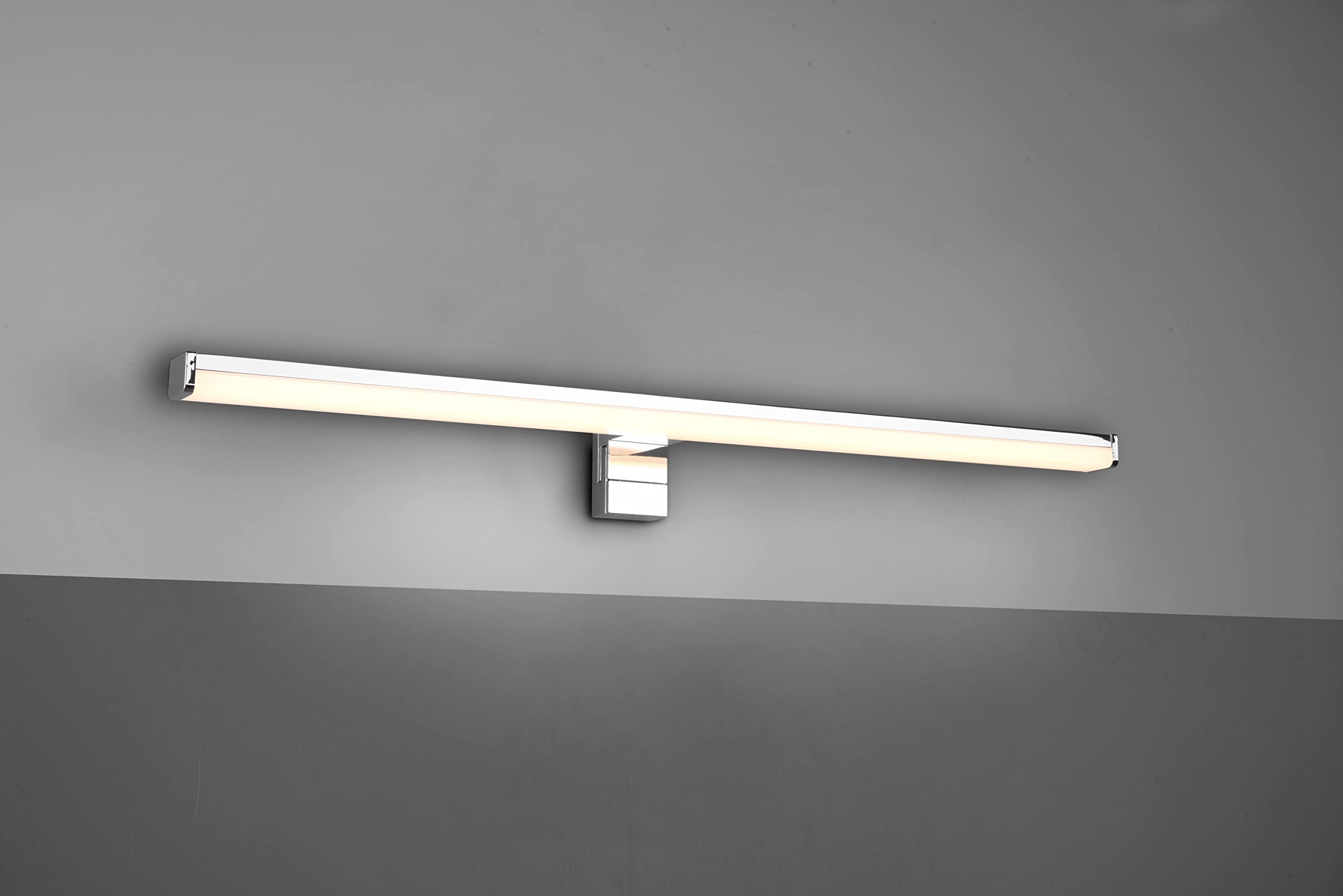 Trio Leuchten LED Bad Wandleuchte Lino 284116006, Kunststoff Chrom, inklusiv 11.5 Watt LED