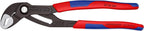 KNIPEX Cobra Wasserpumpenzange, 250 mm, Muttern bis 46 mm, Rohre bis 52 mm, Feinverstellung per Knopfdruck, Rohrzange, 87 02 250